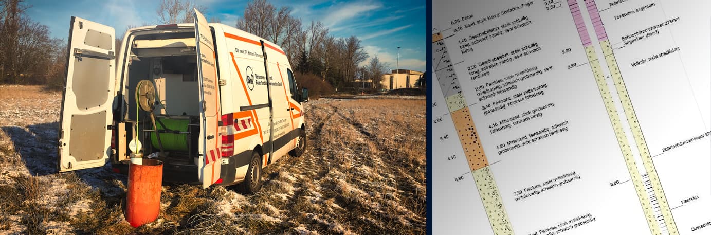 BBI-Fahrzeug während einer Brunneninspektion