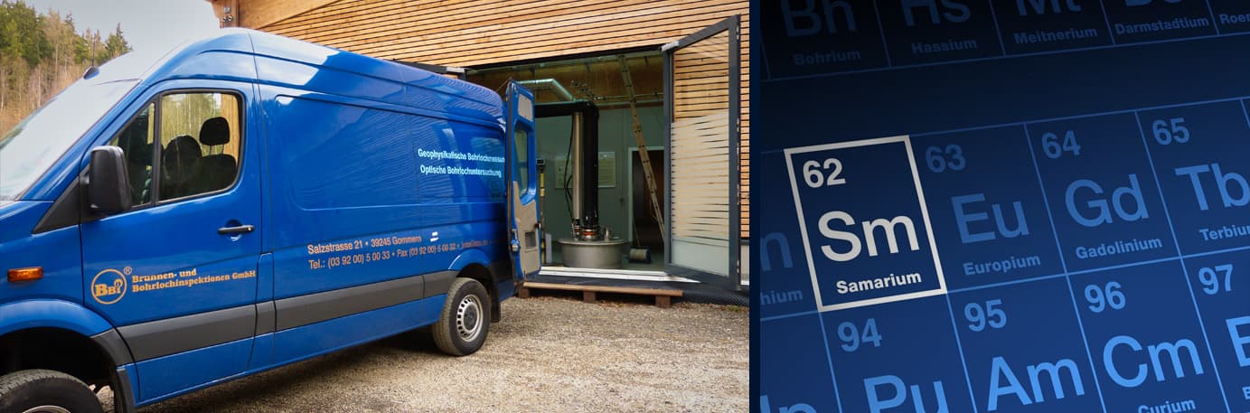 Inspektion und Messung eines Bohrloches mit Kamerabefahrung